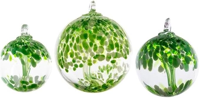 Dale Tiffany Hand Blown Glass, 6" Diameter Celtic, Tree of Life Collection, Witch Globe Hanging