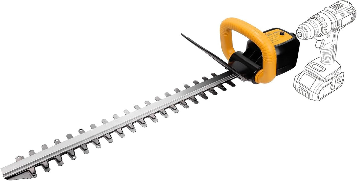 RENYU Portable Hedge Trimmer, 22 Inch Bush Trimmer Drill, 2.5 Inch Cut Capacity for Lawns, Hedges