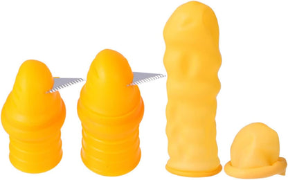 MERRYHAPY Thumb Vegetable Fruit Picker 4pcs Silicone Gardening Tool with Portable and Compact for