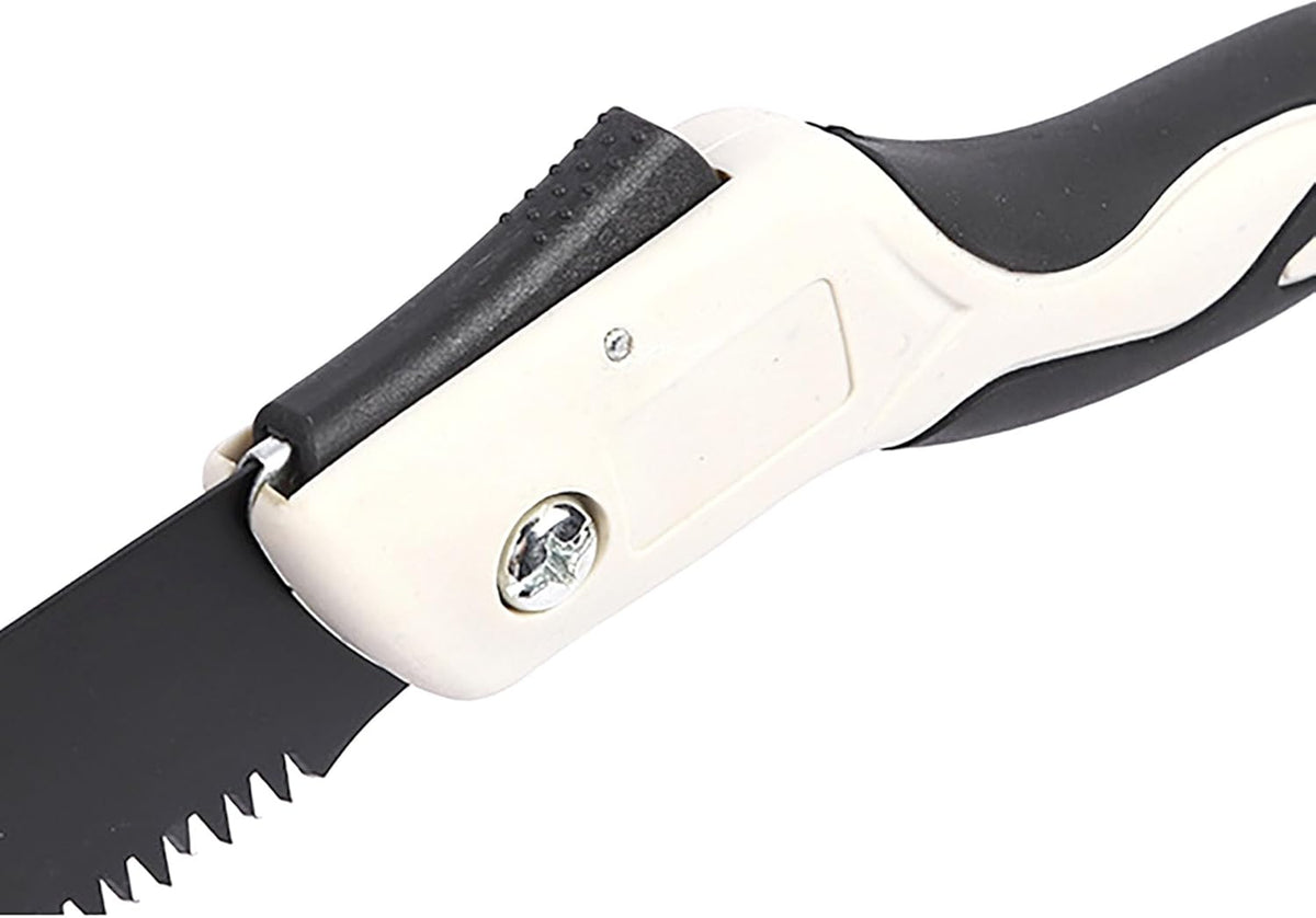 Folding Saw with Rubber Handle, 24.8 Inch Manganese Steel SK-5 Blade Pruning Saw for Hunting
