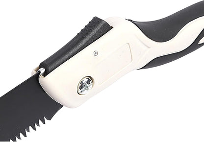 Folding Saw with Rubber Handle, 24.8 Inch Manganese Steel SK-5 Blade Pruning Saw for Hunting