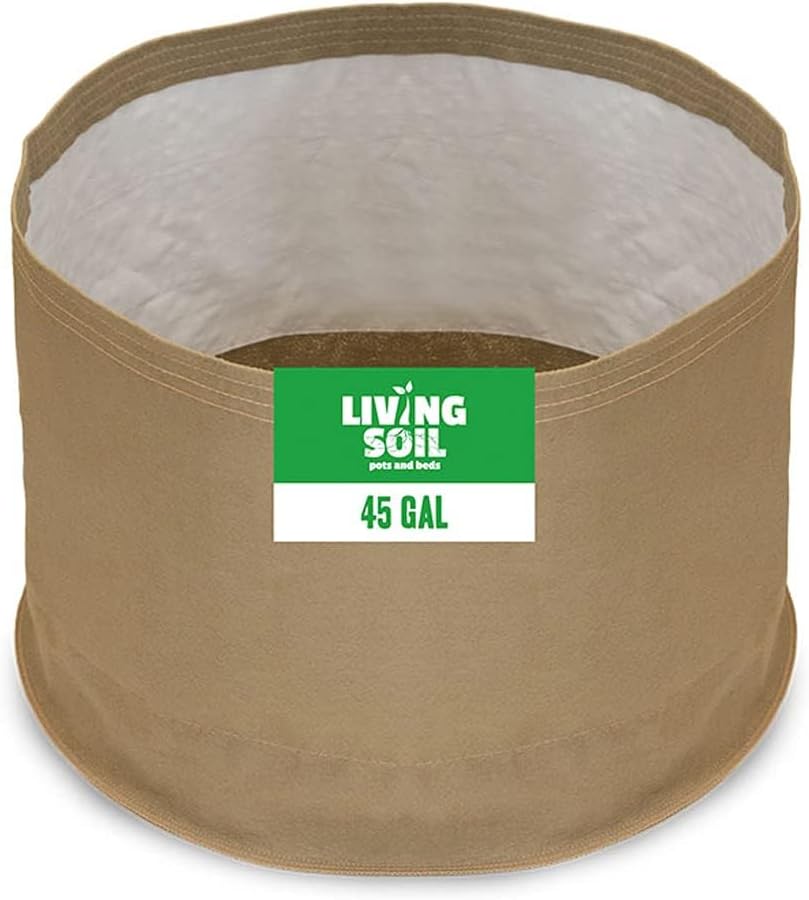 Sustainable Village Blumat Grow Bags - 45-Gallon Fabric Pots for Plants - Breathable Waterproof