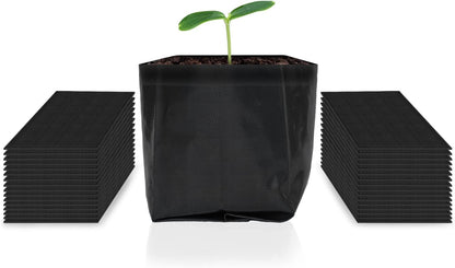 AC Infinity Nursery Bags 1/4 Gallon, Non-Woven Fabric Growing Pouches, 50-Pack Plant Pots for Seed