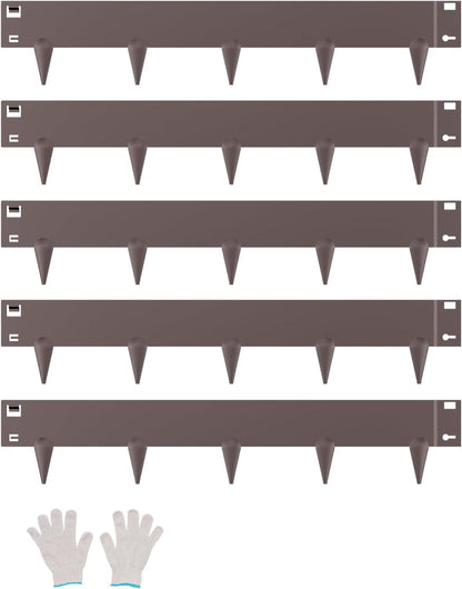 VEVOR Steel Landscape Edging, 5 Packs 39 x 4 in Rust-Resistant Metal Landscape Edging, Bendable