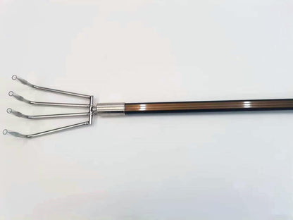 Stainless Steel Garden Claw rake Multifunctional rake, Lengthened Aluminum Alloy Handle, can be