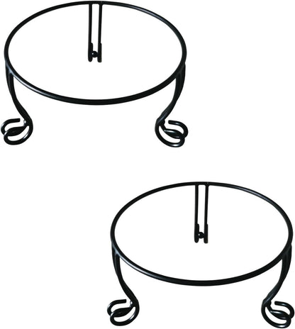 2 Pack Metal Gazing Ball Stand for 10 or 12 Inch Outdoor Garden Gazing Globes,Metal Display Stand