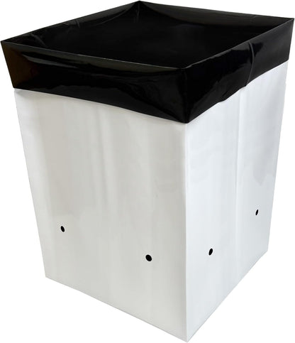 A.A 1/2 Gallon Grow Bags Black and White Poly Nursery Bags for Plants, Tree Grow, Greenhouse (100