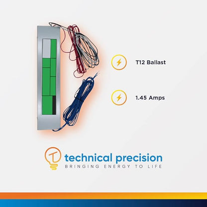Replacement for Advance SM-2E75-S-TP Ballast by Technical Precision - 2 Lamp T12 Ballast - Magnetic