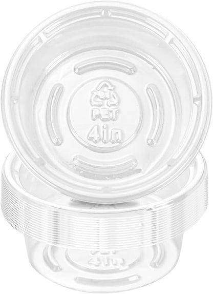 Plant Saucer 50 Pack Plant Trays for Pots 4 Inch Plastic Plant Saucers for Outdoors and Indoors