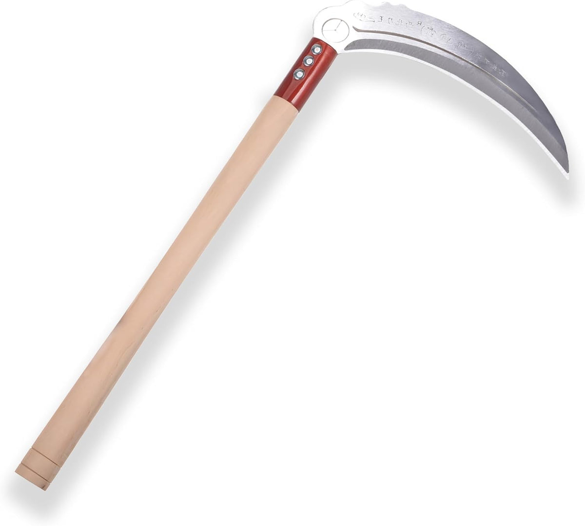 1pce 470mm/18.5in Carbon Steel Billhook Brush Clearing Sickle for Grass,Weeding Tools for