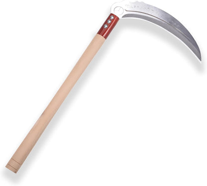 1pce 470mm/18.5in Carbon Steel Billhook Brush Clearing Sickle for Grass,Weeding Tools for