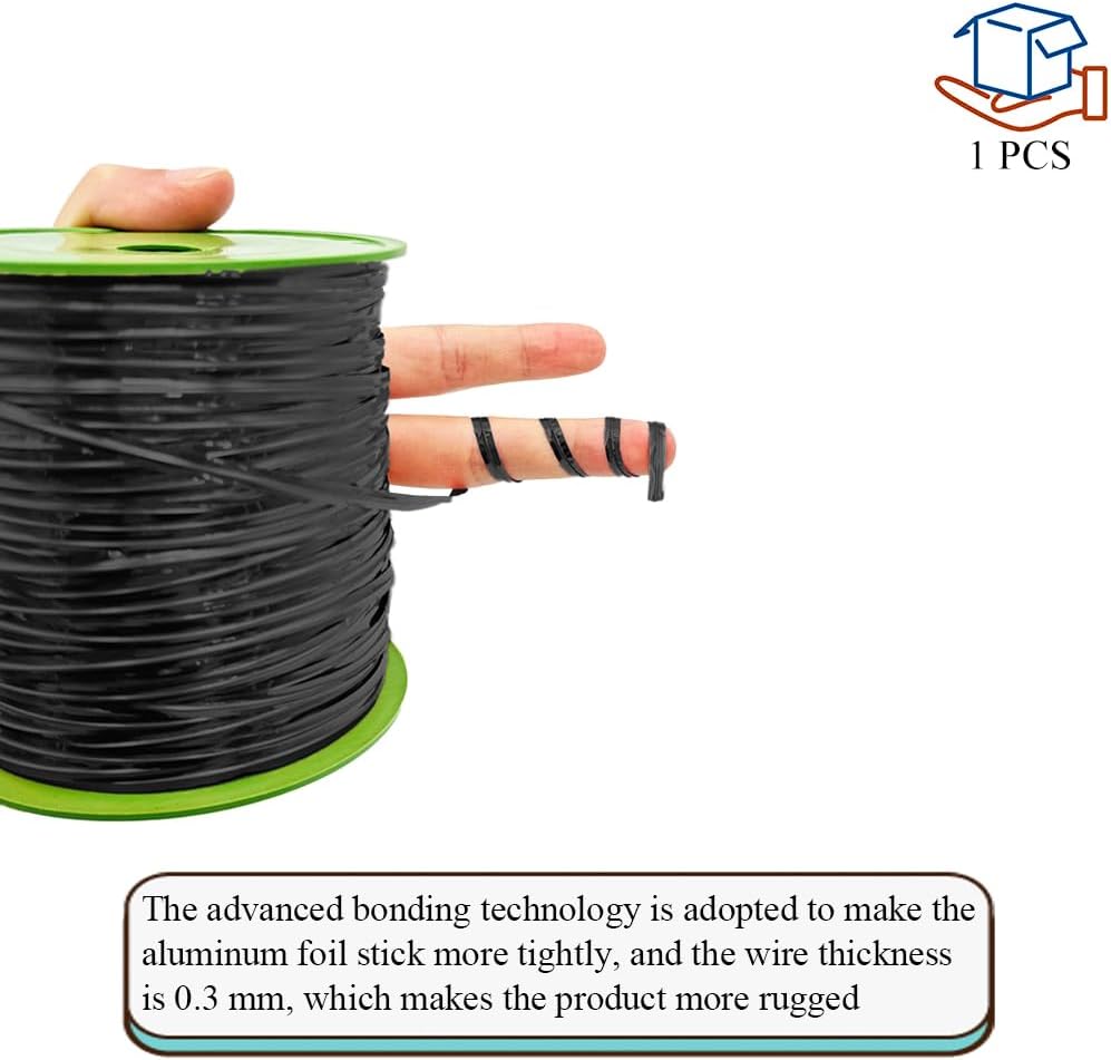 HAHIYO 350Yards/1050Feet/320M Black Metal Twist Ties for Bread Candy Coffee Plant Garden Cellophane