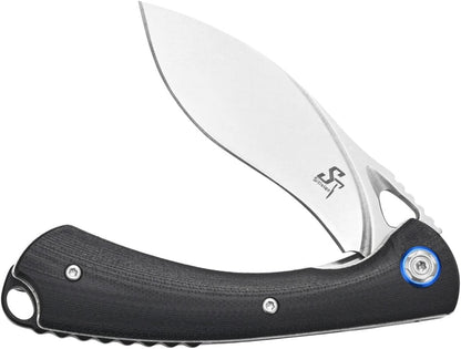Sitivien ST147 Folding Pocket Knife,14C28N Steel Blade with G10 Handle Utility Knife EDC Tool Knife