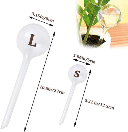 10 Pcs Clear Plant Watering Globes,Plastic Self-Watering Bulbs,Flower Automatic Watering