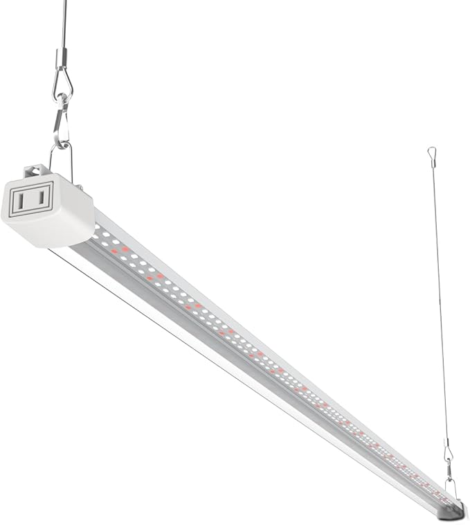 LED Grow Light 4FT Full Spectrum Compact Linkable Lighting Fixture for Indoor Greenhouse Year Round