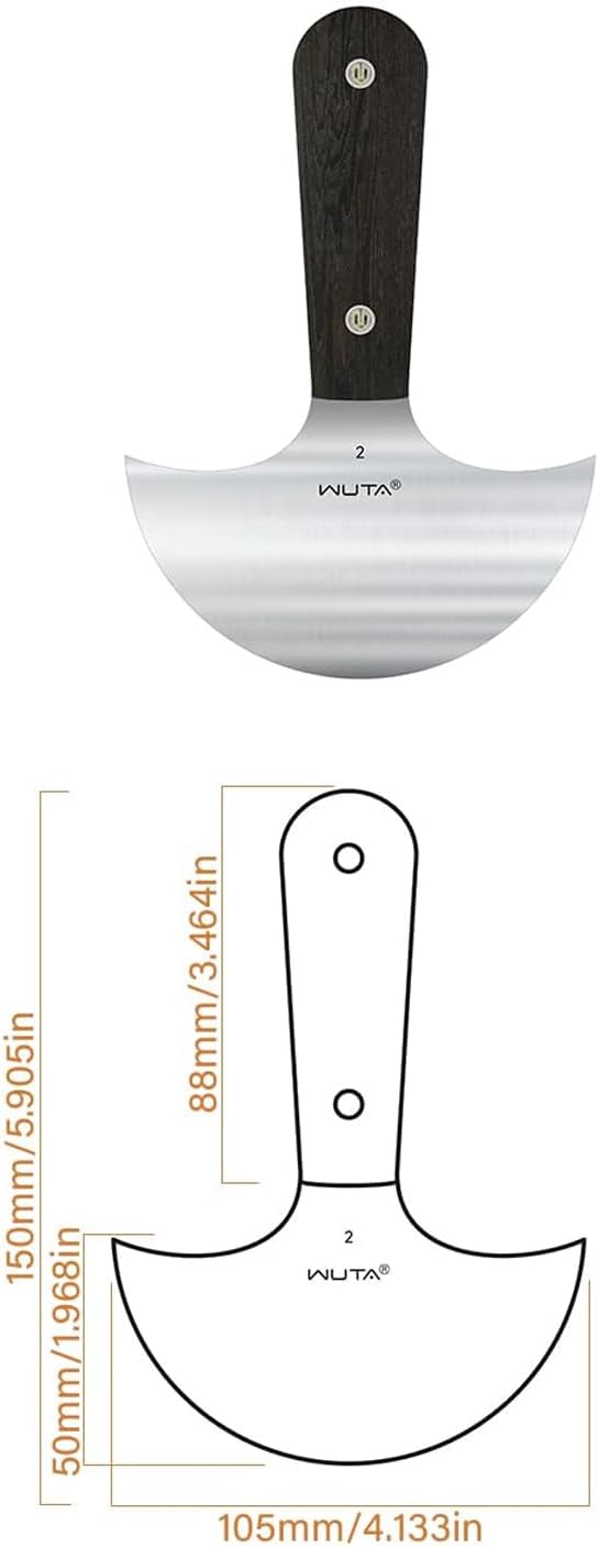 WUTA Leather Cutting Knife Ultra Sharp Round Head Craft Skiving Cutting Tools Round Leathercraft