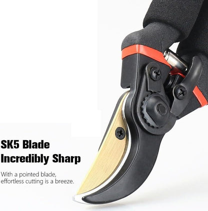 Astorn Premium Bypass Pruning Shears for Gardening - Heavy Duty, Ultra Sharp Garden Shears