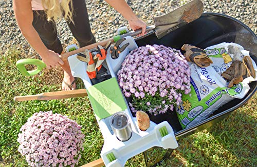 The Burro Buddy, USA Made Lawn/Garden Tray for All 4-6 cu. ft. wheelbarrows. Holds rake, Shovel