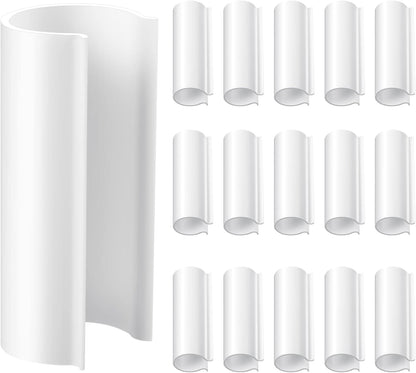 Jetec 64 Pieces Pool Cover Clamps for Above Ground Pools PVC Pipe Clips for Greenhouses, Row