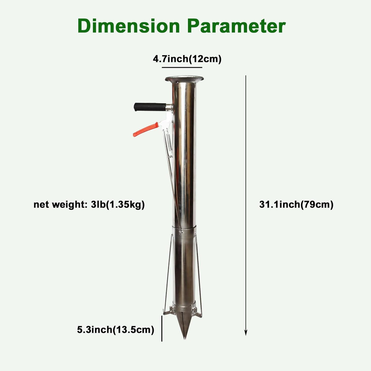 Seedling Transplanting Bulb Planter Tool Long Handle, Vegetable Young Plant Manual Plant