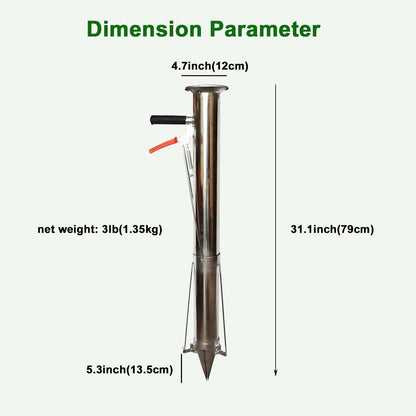 Seedling Transplanting Bulb Planter Tool Long Handle, Vegetable Young Plant Manual Plant