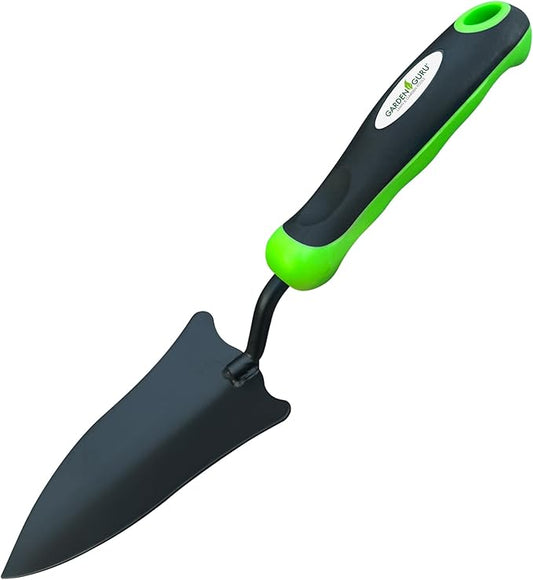 Garden Guru Transplanter Trowel Shovel - High Carbon Steel for Ultimate Strength - Rust Resistant