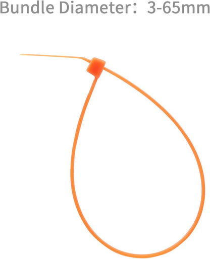 XINGO 10 Inch Cable Zip Ties (500 Pack), 40 Lbs Tensile Strength-Heavy Duty, Self-Locking Nylon