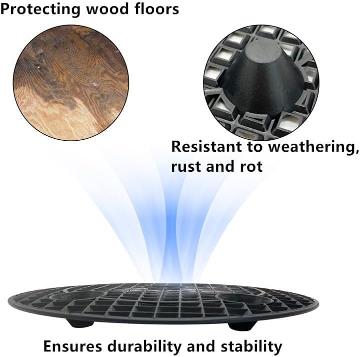 Plant Risers for Pots Indoor, Plant Stands, Pack Plant Elevator for Prevent Rot and Damage on Patio