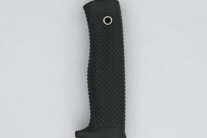 Tactical Fixed Blade Knife, 5.87 inch Blade, 4.65 inch Kray-Ex Handle, Stonewashed 420 Stainless
