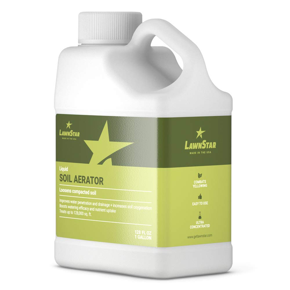 Liquid Lawn Aerator (1 Gallon) - Loosens & Conditions Compacted Soil - Alternative to Core and