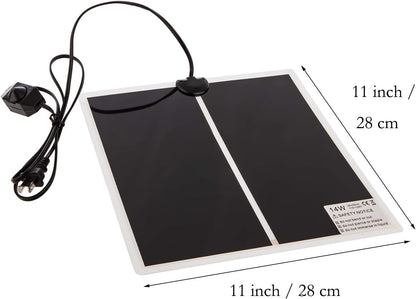 Reptile Heating Mat with Temperature Adjustment, Waterproof Reptile Heat Pad Under Tank Terrarium