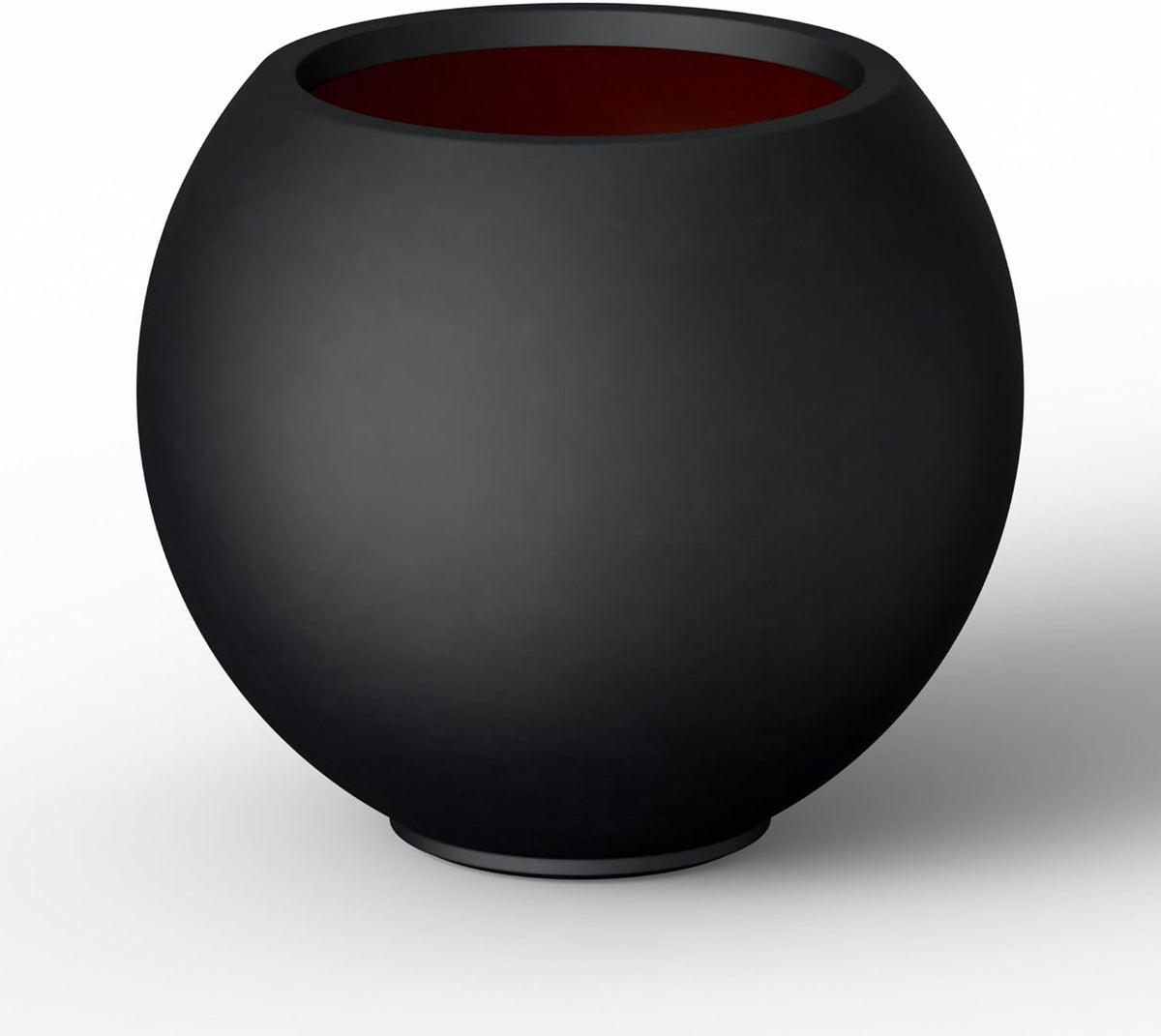Kante Round Concrete Flower Pot, 19.3 Inch Dia (14" Opening) Sphere Shape Design Planter with