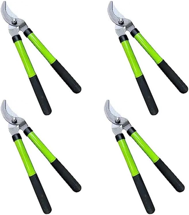 GARDEN GURU Bypass Loppers Tree Trimmer Clipper – Compact 15-inch High Carbon Steel Blade Gardening
