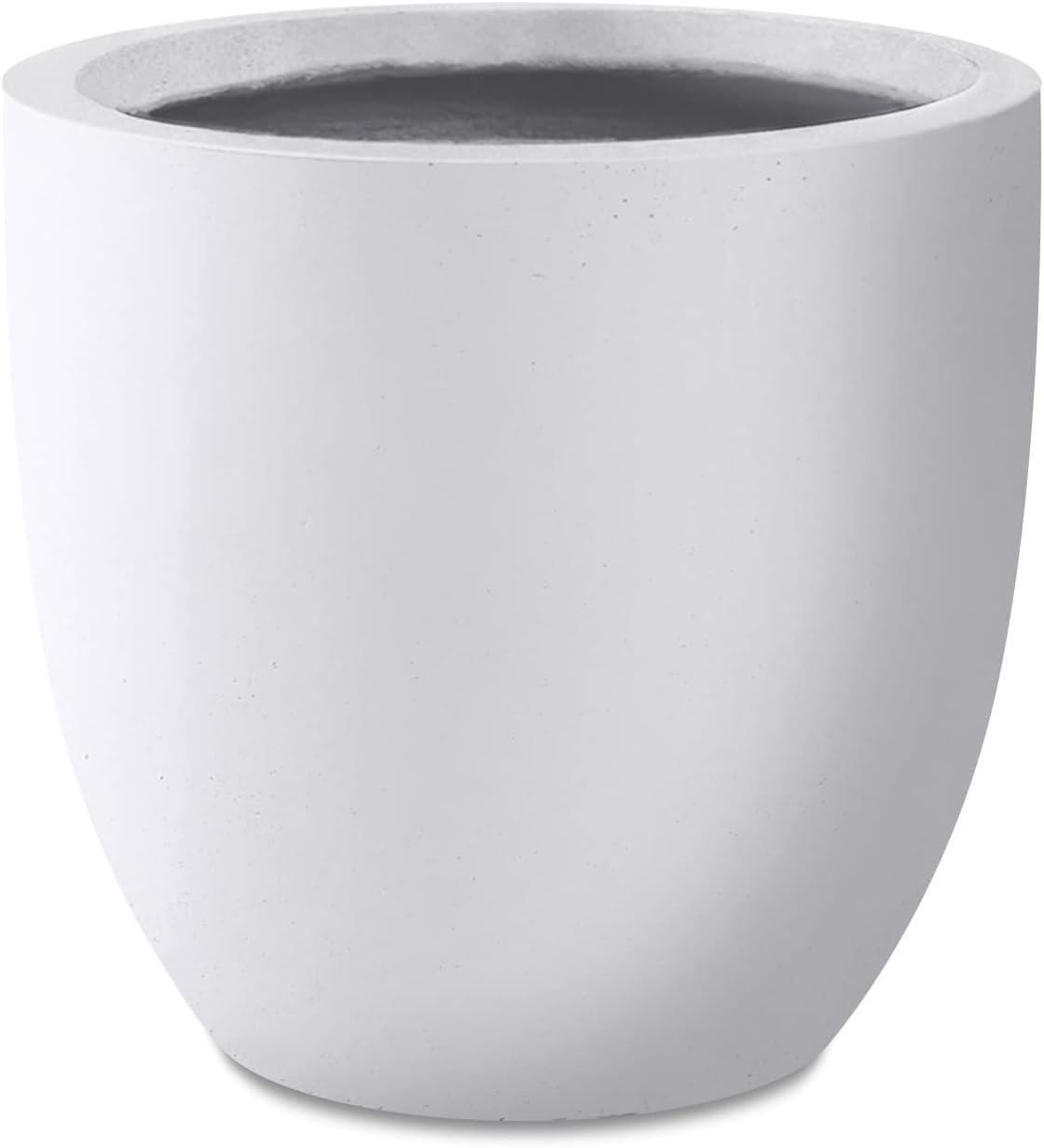 Kante 16.5" Dia Round Concrete Planter, Large Outdoor Modern Indoor Decorative Plant Pots with