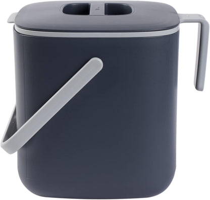 Blue Ginkgo Kitchen Compost Bin [2.6L / 0.69 GAL] – Filter-Free, Odor-Tight Countertop Food Waste