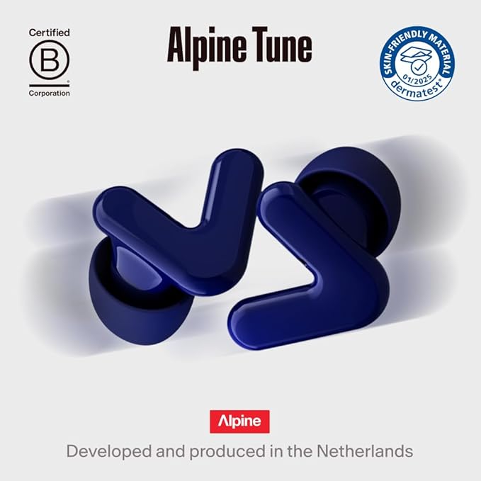 Alpine Tune Earplugs, Concert Ear Plugs for Noise Reduction, High Fidelity Music Quality, 19dB