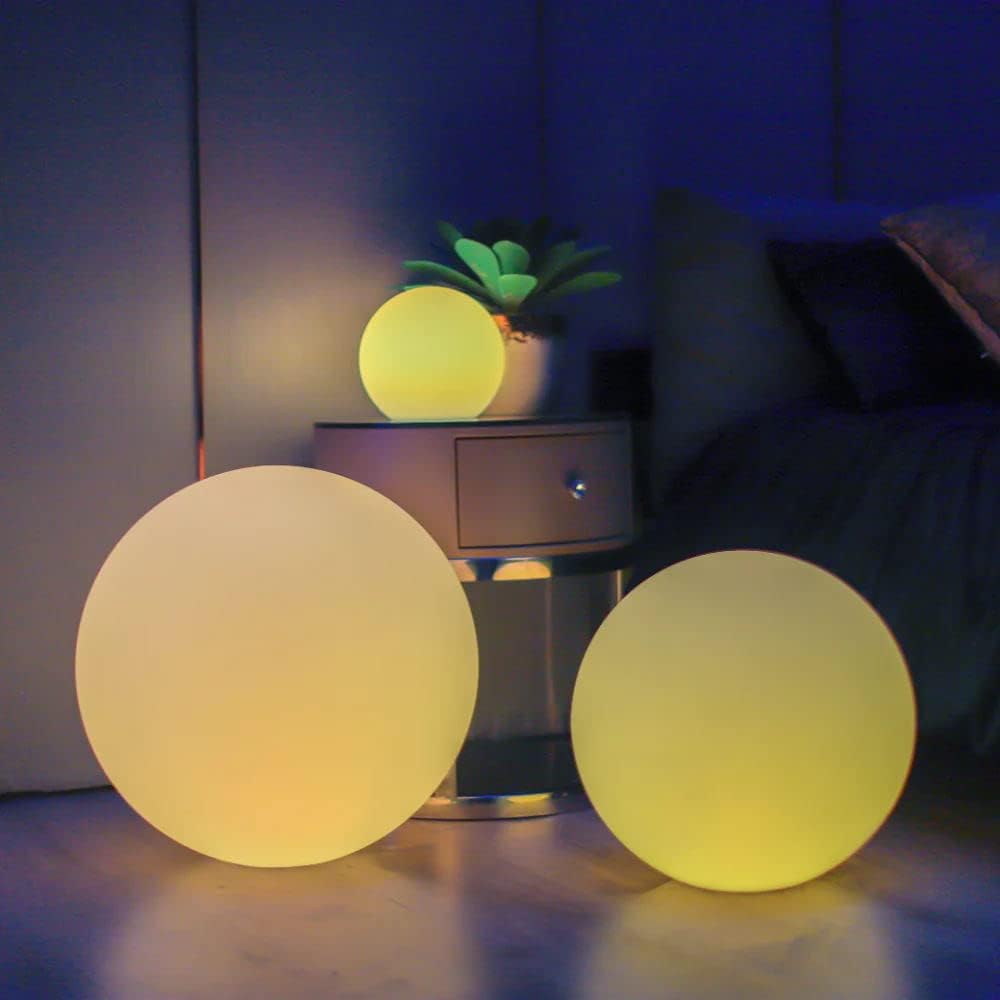 LOFTEK Floating Pool Light - 16-inch Large Ball Lamp with Remote - 3 Modes & 16 RGB Colorful