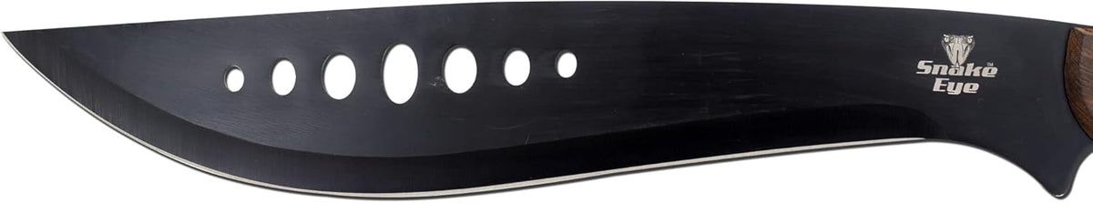 Snake Eye Machete with Heavy Duty Construction-Ergonomic Non-Slip Handle and Belt Sheath for