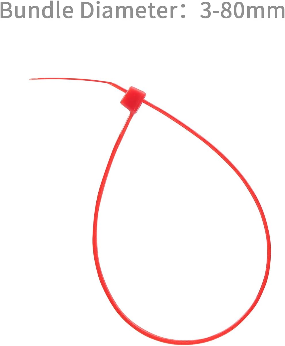 XINGO Nylon Cable Zip Ties Self Locking Plastic Wire Ties with 40 Lbs Tensile Strength for Indoor