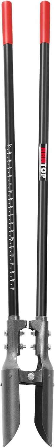 Heavy Duty Post Hole Digger with Fiberglass Handle Manual Fence Post Diggers,58 inches