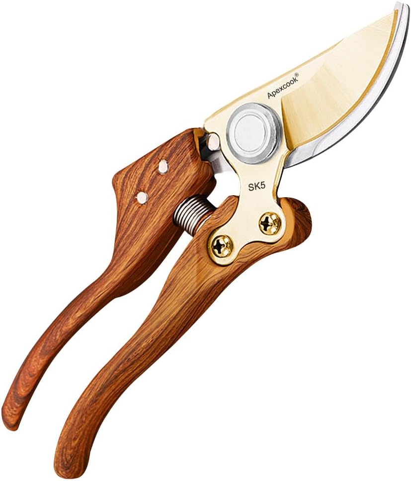 Garden Shears, Handheld Pruning Shears for Heavy Duty, Ergonomic Gardening Tools for Pruning