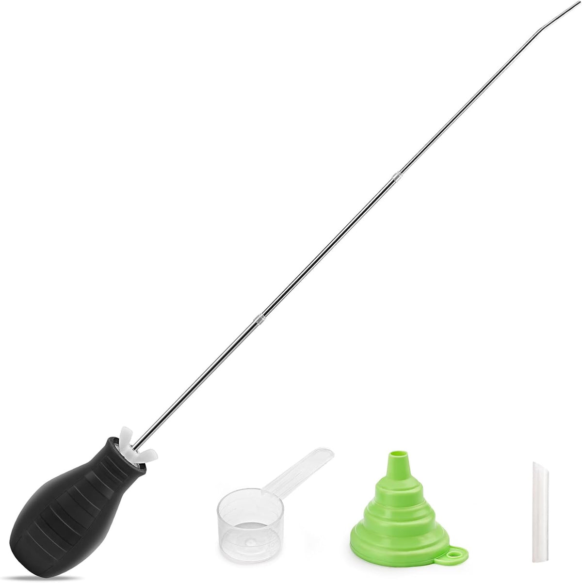 Diatomaceous Earth Powder Duster, Extendable Long Tubes from 5'' to 22'', Garden and Indoor, Large