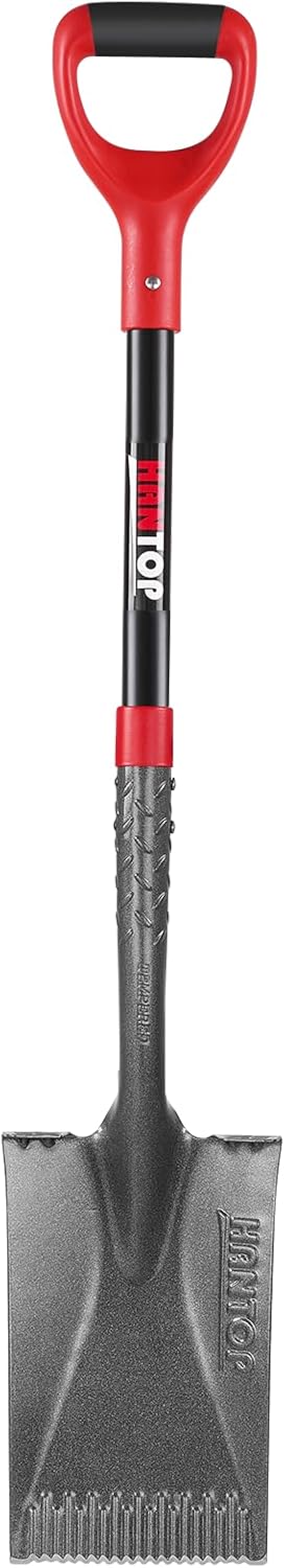 Garden Shovel Flat Spade Edge Shovels Trenching Spades with Fiberglass Handle for Gardening Lawn