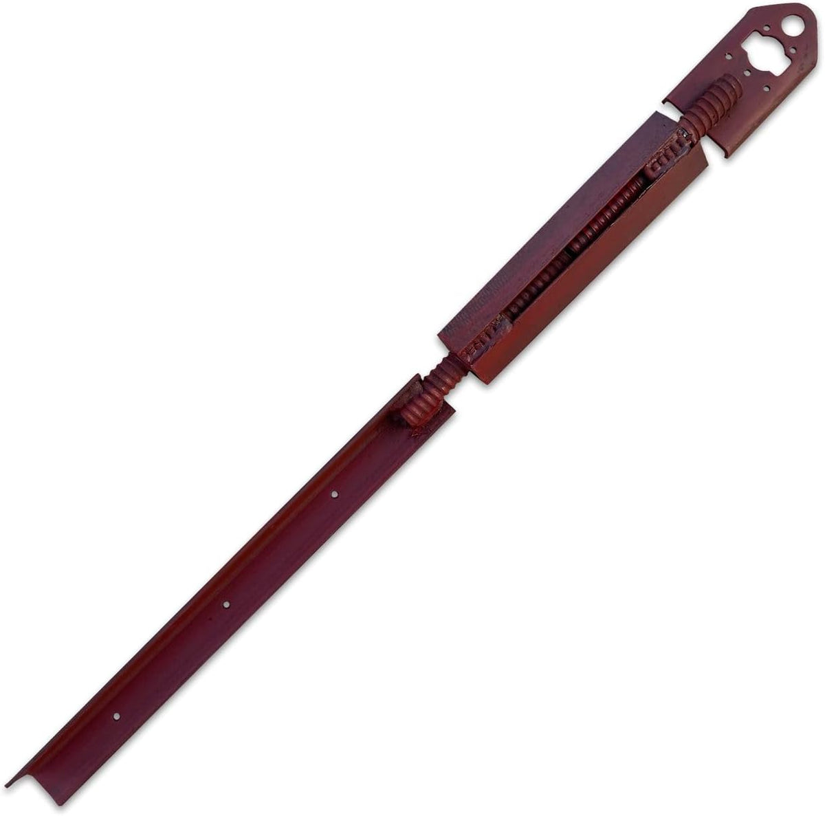 Sandbaggy Concrete Turnbuckle Form Aligner with 5" x 3" Flat Plate (35" - 37.5" Length) - Rust
