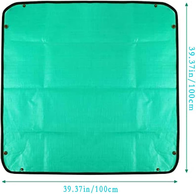 BIUWING 2PCS 39.4" x 39.4" Plant Repotting Mat Waterproof Transplanting Mat Indoor Succulent