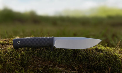 Tactical Fixed Blade Knife, 5.87 inch Blade, 4.65 inch Kray-Ex Handle, Stonewashed 420 Stainless
