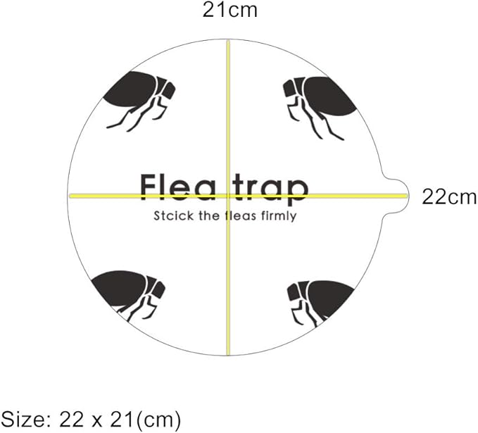 Flea Trap Refills 10 Packs, Flea Trap for Inside Your Home, Replacement Pads for Fleas Light, 7.1