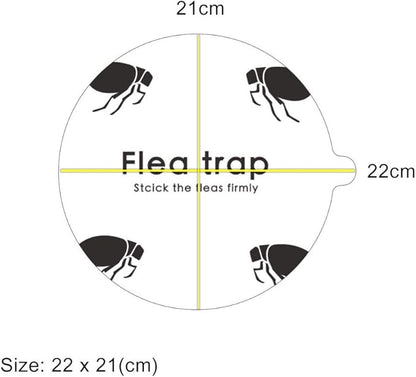 Flea Trap Refills 10 Packs, Flea Trap for Inside Your Home, Replacement Pads for Fleas Light, 7.1