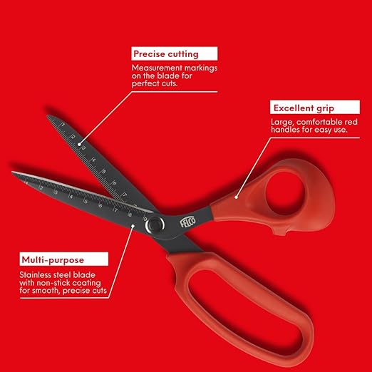 FELCO 455 Floral Scissors – 8.97" Non-Stick Stainless Steel Shear for Flower Arranging & Crafting |
