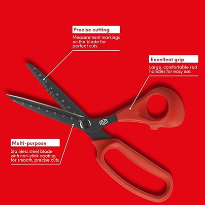 FELCO 455 Floral Scissors – 8.97" Non-Stick Stainless Steel Shear for Flower Arranging & Crafting |